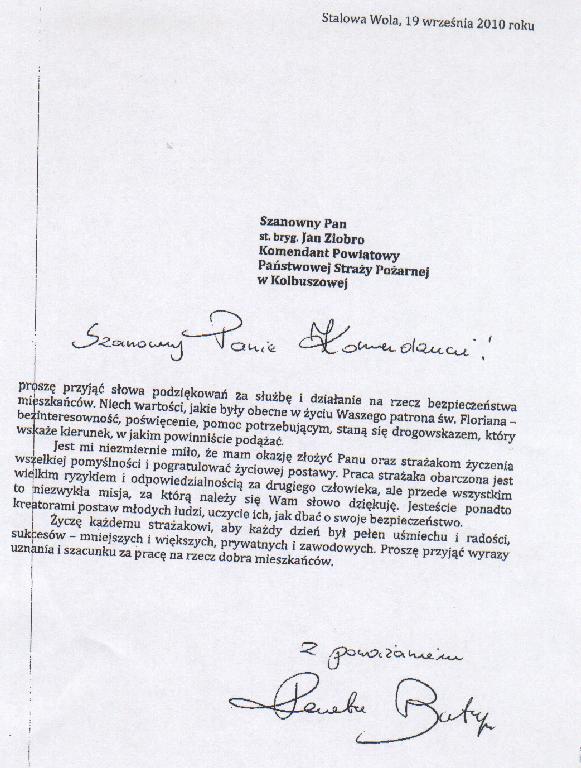 Listy gratulacyjne , życzenia