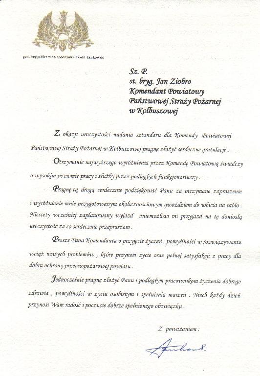 Listy gratulacyjne , życzenia