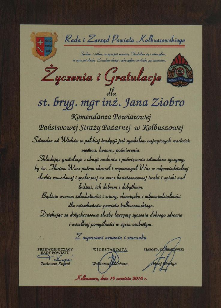 Listy gratulacyjne , życzenia