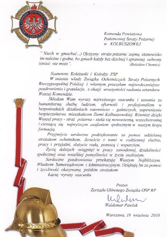 Listy gratulacyjne , życzenia