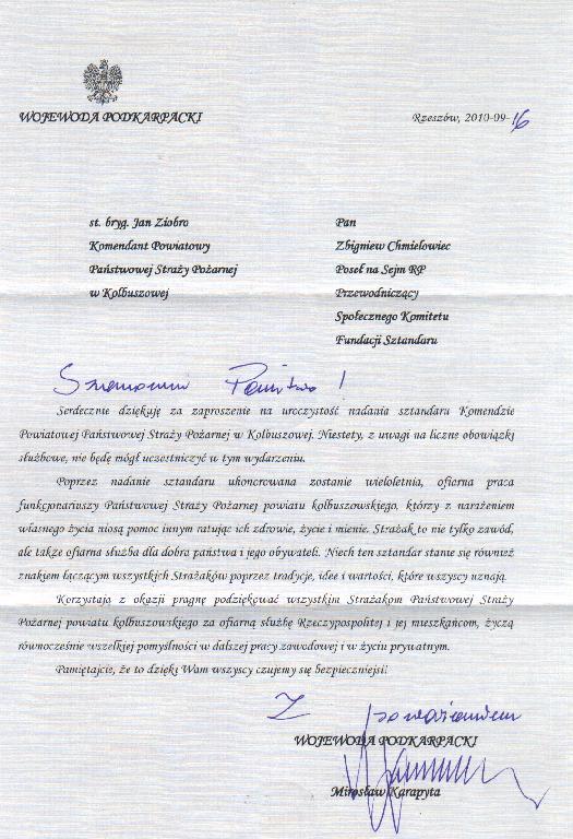Listy gratulacyjne , życzenia