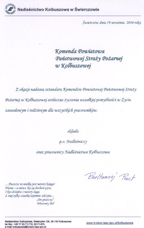Listy gratulacyjne , życzenia