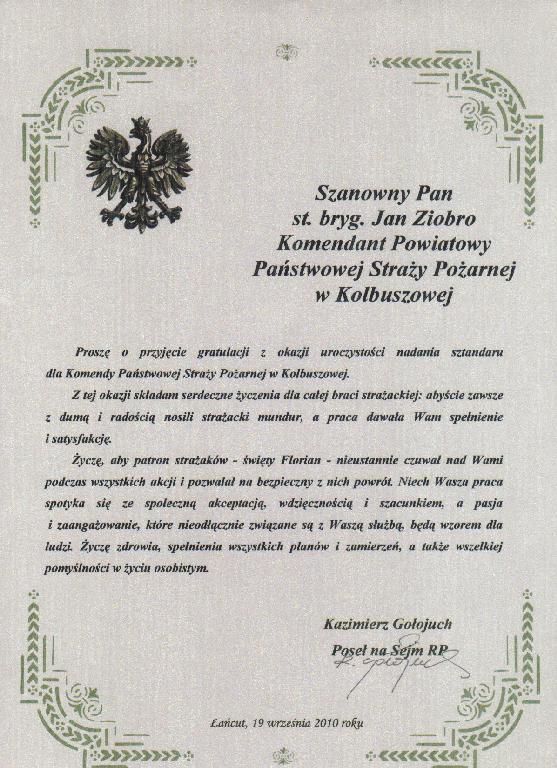 Listy gratulacyjne , życzenia